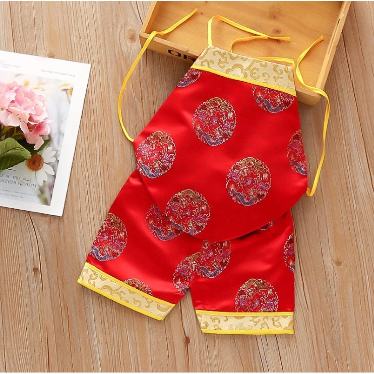 (紅)祥龍肚兜+褲子