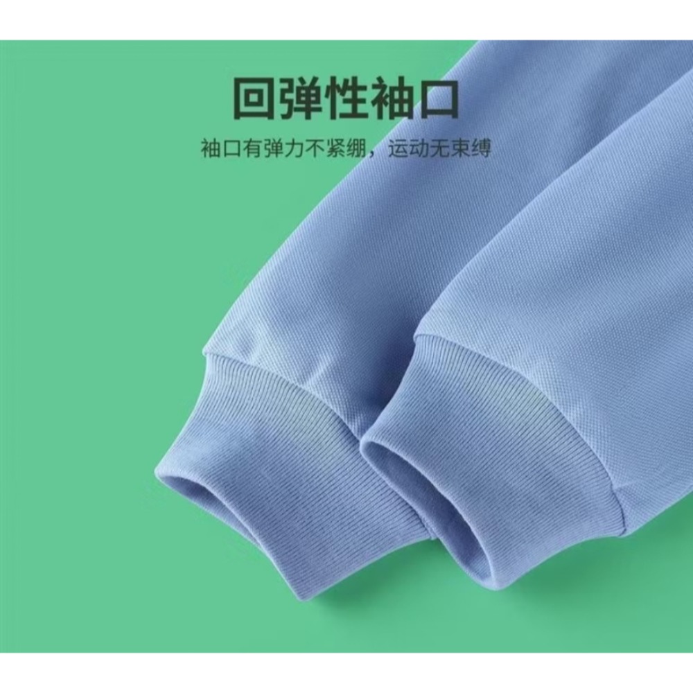 全新 兒童長袖白色POLO衫/兒童制服/兒童秋冬長袖白色POLO衫～140～男女可穿-細節圖3