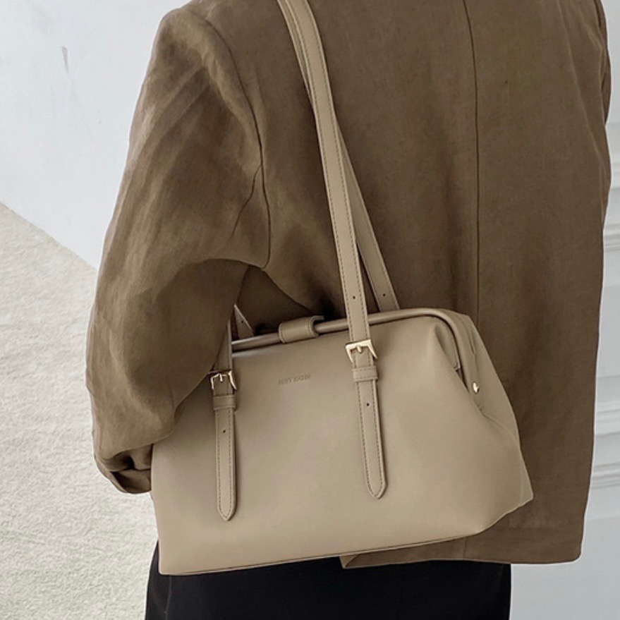 KeCom。Rubynatin 肩背款醫生包 波士頓包-細節圖3