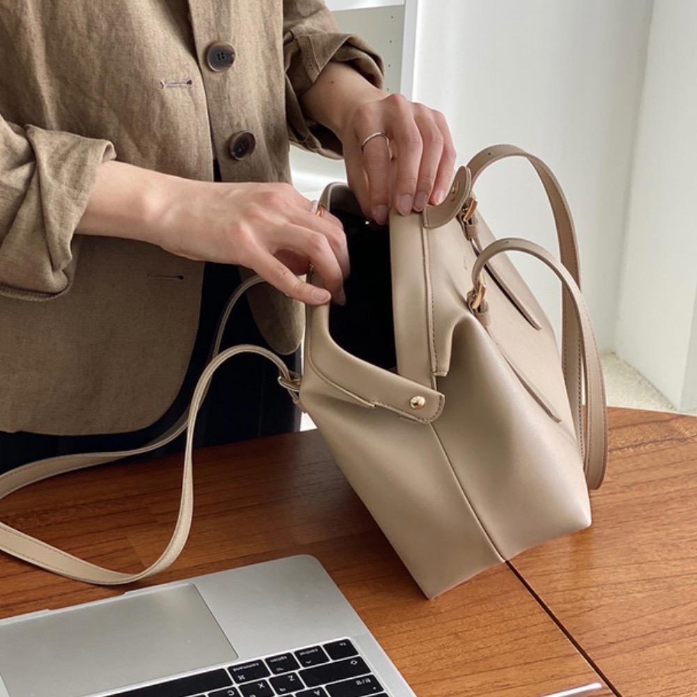 KeCom。Rubynatin 肩背款醫生包 波士頓包-細節圖5