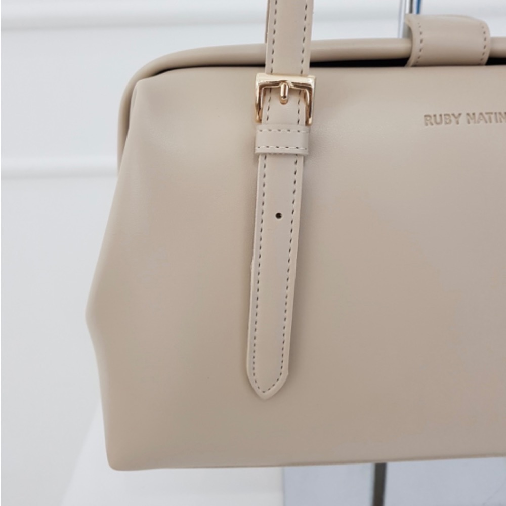 KeCom。Rubynatin 肩背款醫生包 波士頓包-細節圖7