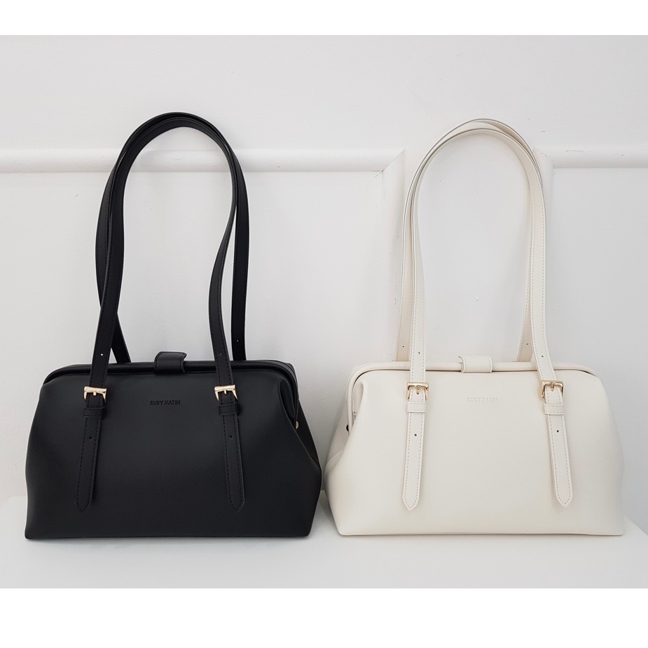 KeCom。Rubynatin 肩背款醫生包 波士頓包-細節圖10