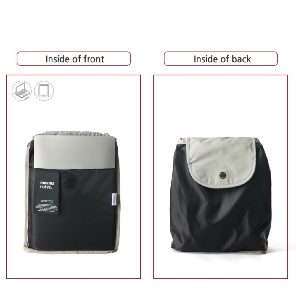 KeCom。Masmarulez Mini Flap Backpack 尼龍迷你後背包-細節圖7
