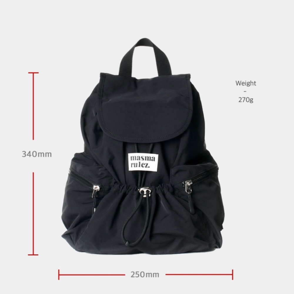 KeCom。Masmarulez Mini Flap Backpack 尼龍迷你後背包-細節圖8