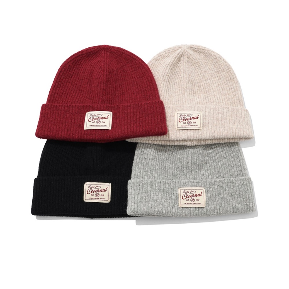 KeCom。Covernat woman Lambswool Beanie 毛帽-細節圖5