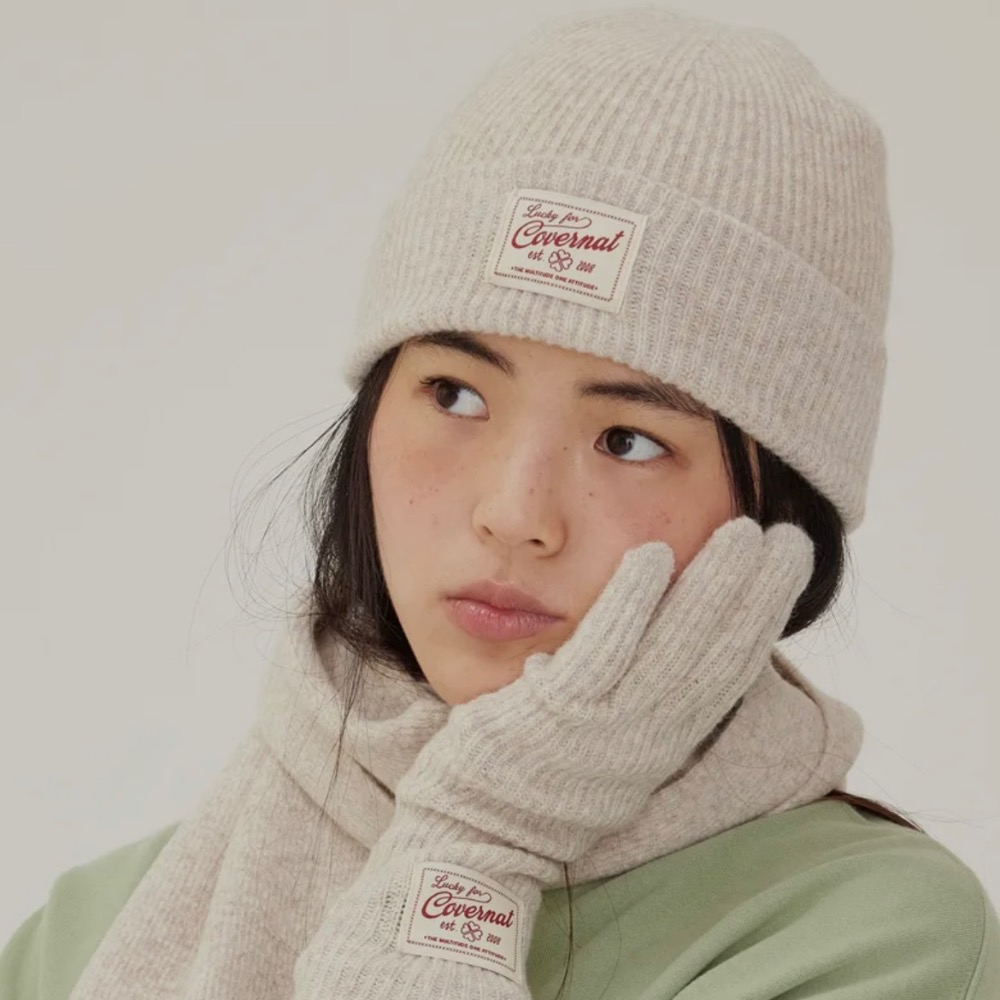 KeCom。Covernat woman Lambswool Beanie 毛帽-細節圖8