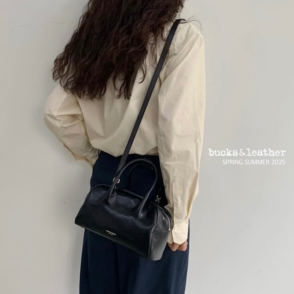 KeCom。Bucks& leather 真皮 保齡球包-細節圖6