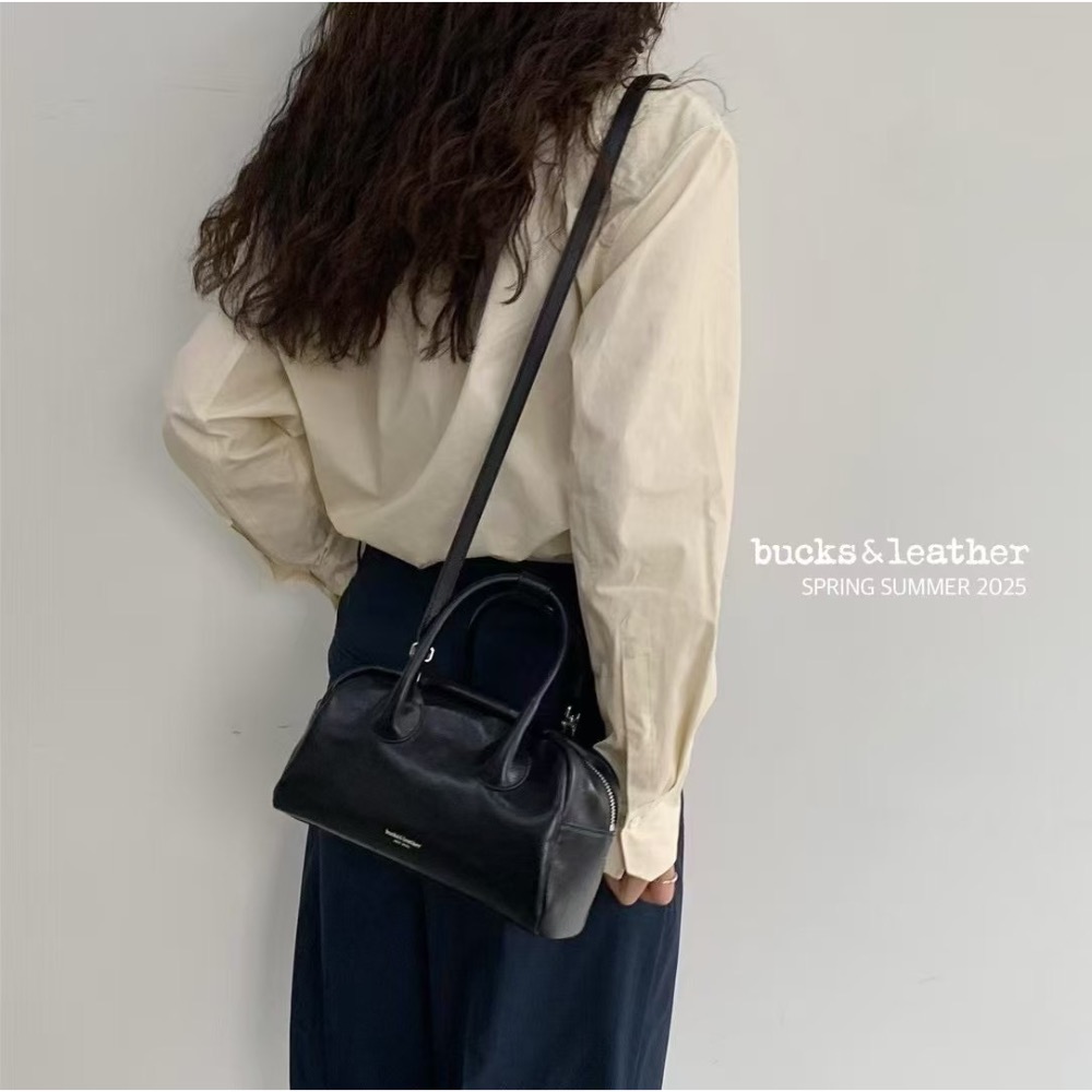 KeCom。Bucks& leather 真皮 保齡球包-細節圖7