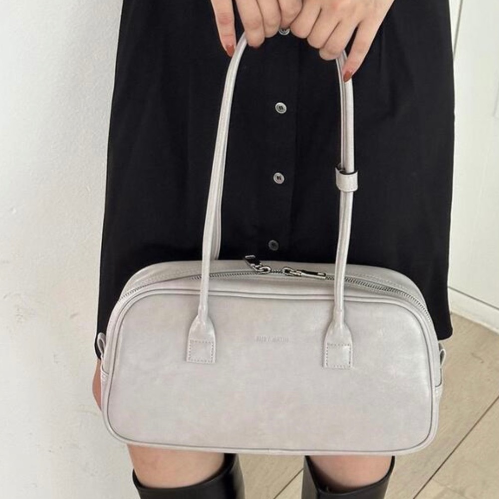 KeCom。Rubynatin 復古裂紋 亮皮 保齡球包 肩背包-細節圖6