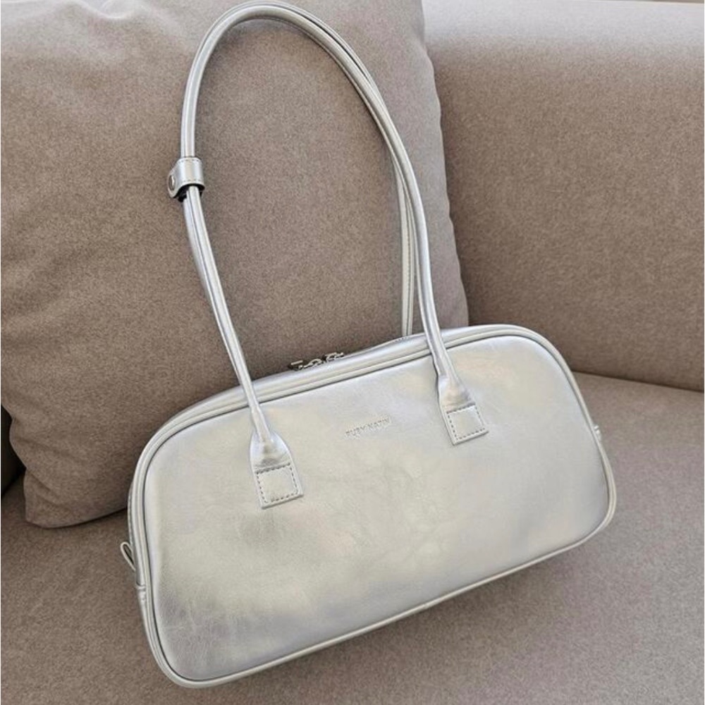 KeCom。Rubynatin 復古裂紋 亮皮 保齡球包 肩背包-規格圖9