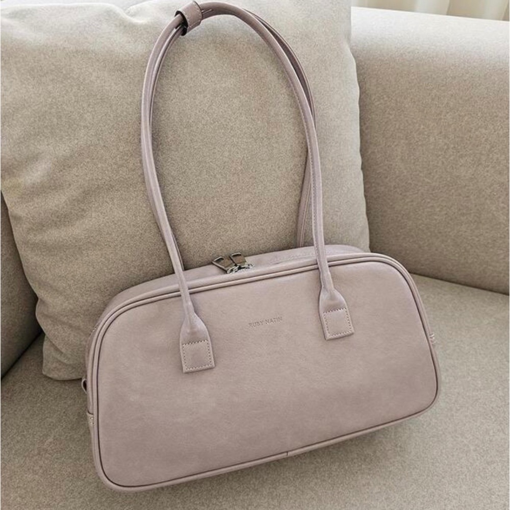 KeCom。Rubynatin 復古裂紋 亮皮 保齡球包 肩背包-規格圖9