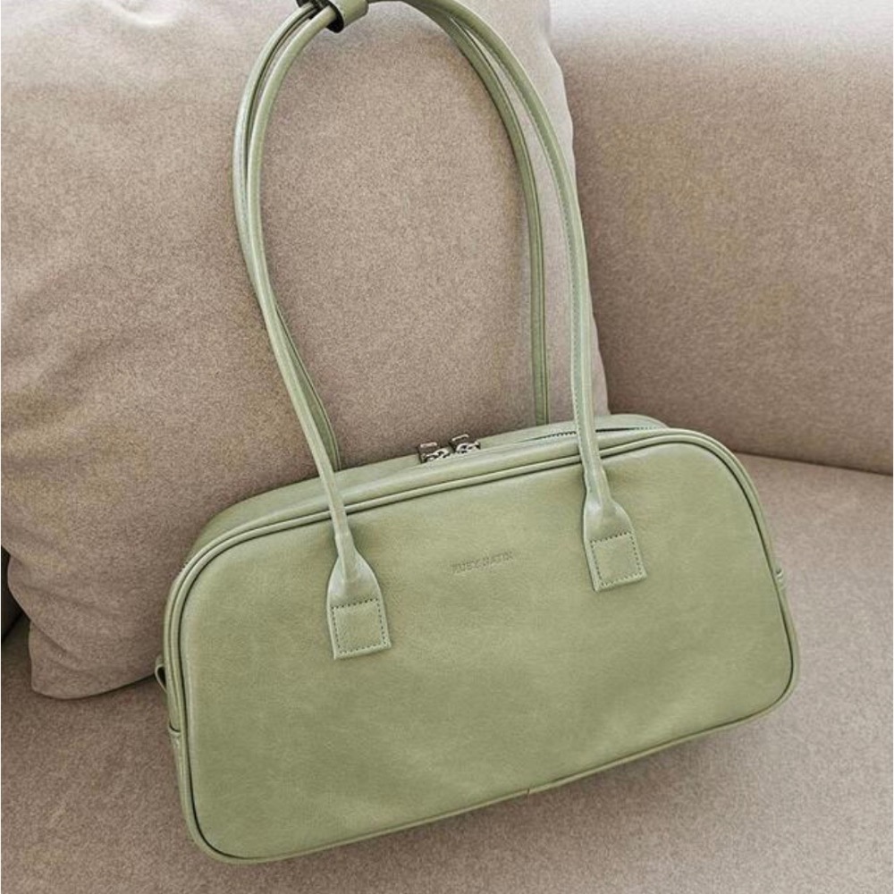 KeCom。Rubynatin 復古裂紋 亮皮 保齡球包 肩背包-規格圖9