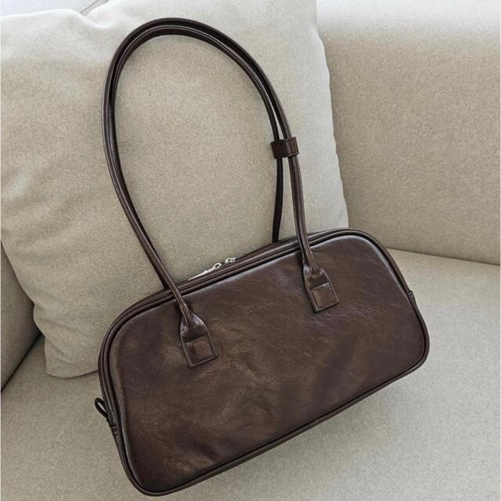 KeCom。Rubynatin 復古裂紋 亮皮 保齡球包 肩背包-規格圖9