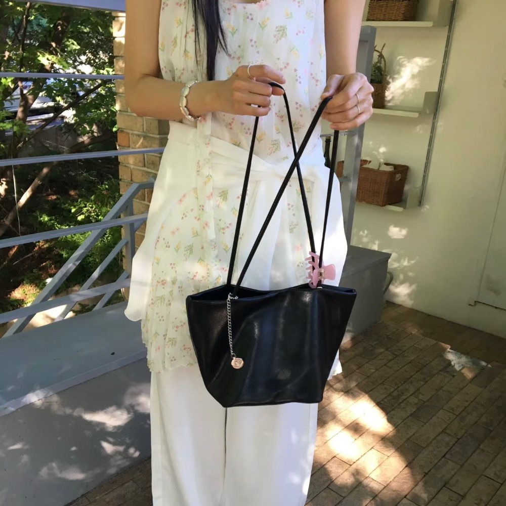 KeCom。LEONIE 復古油蠟感 大容量肩背包 通勤包 托特包-規格圖9