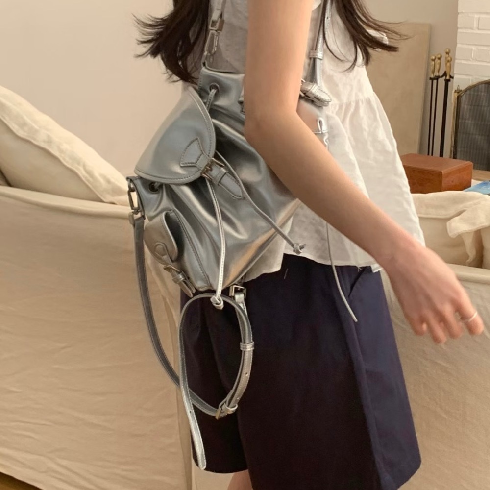 KeCom。LEONIE ONE MONE 真皮 肩背包 後背包-細節圖3