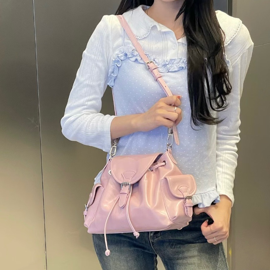 KeCom。LEONIE ONE MONE 真皮 肩背包 後背包-細節圖7