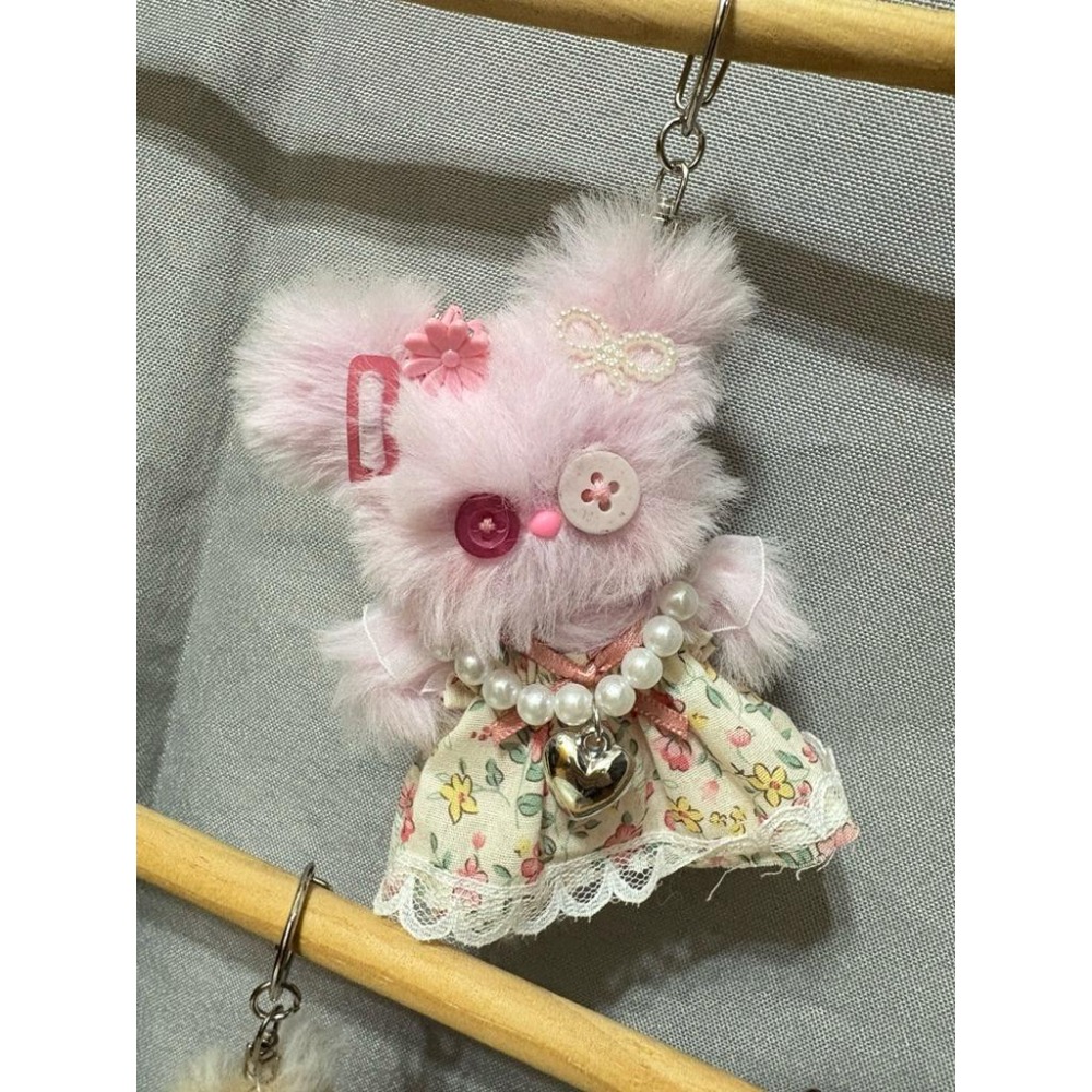 A&E｜手作｜毛料娃娃 more doll 鈕扣眼睛 手作娃娃 包包配件 吊飾 禮物 韓國流行-細節圖5