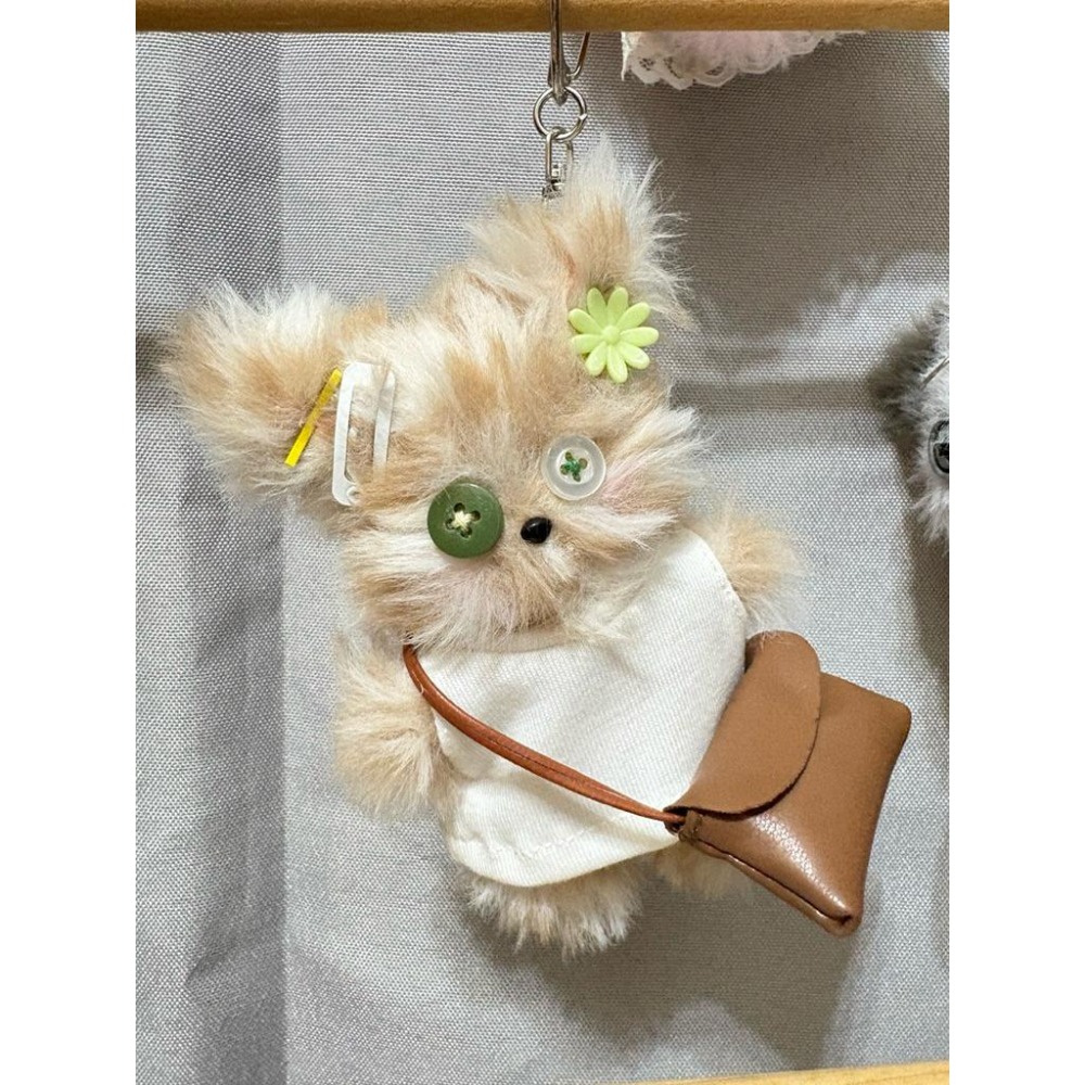 A&E｜手作｜毛料娃娃 more doll 鈕扣眼睛 手作娃娃 包包配件 吊飾 禮物 韓國流行-細節圖7