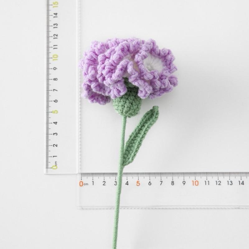 康乃馨 編織花/仿真花/母親節/Diy手工花束/ 毛線花/ 七夕禮物/生日禮物/教師節禮物 | A&E 手作坊-細節圖3