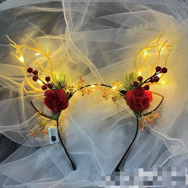 1.紅花果大鹿角（暖光燈）