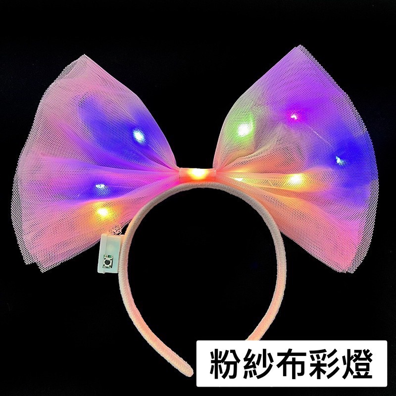 「台灣現貨」紗布大蝴蝶結髮箍/節日必備/尾牙/春酒/遊行/聖誕節/燈節/萬聖節裝扮 | A&E 手作坊-規格圖3