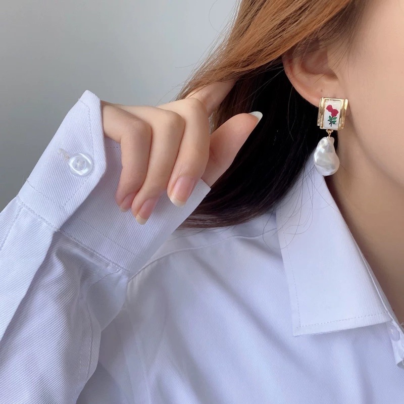 現貨🌸S925銀針耳環🌸 日系.韓系.耳針.耳夾.浪漫.流行 | A&E 手作坊-規格圖2