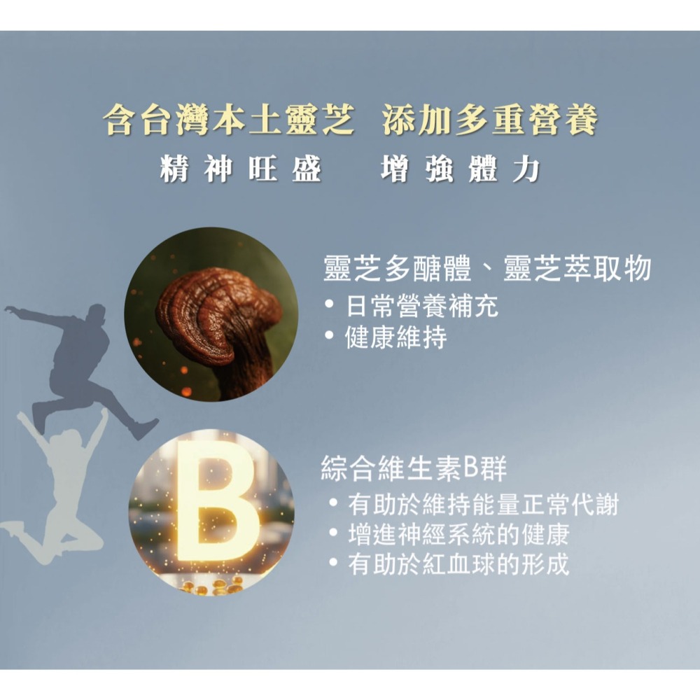 Ev-Energy 小泌素活力精華錠 靈芝萃取物 綜合維生素B群 維他命B 靈芝多醣體-細節圖3