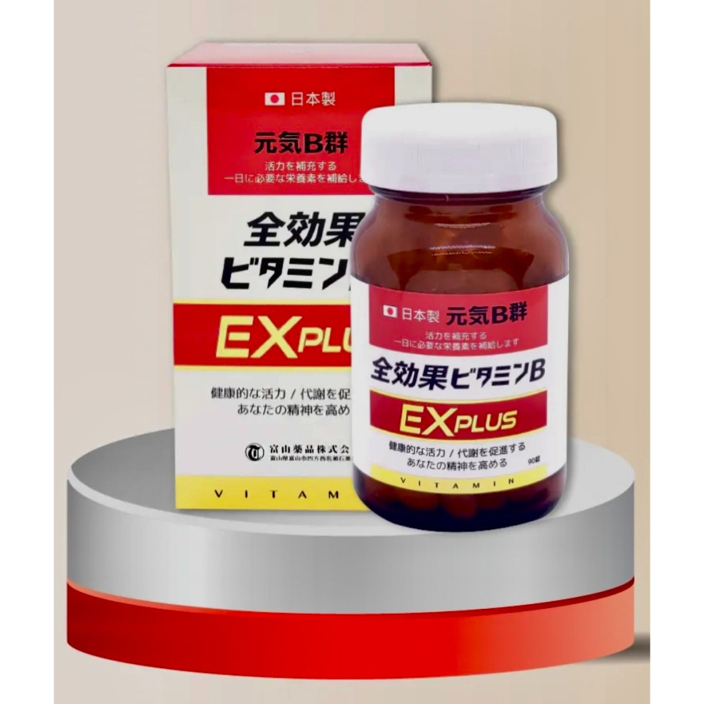 日本原裝 悠樂康 全效B群 EX Plus (粉光蔘添加) ➜ 高單位維他命B1 B2 元氣維持 營養補給-細節圖2