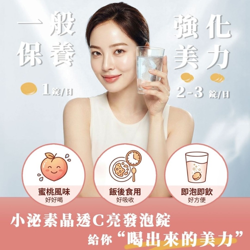 一曜再生 心動首發 原生泌系列 小泌素晶透C發泡錠-細節圖4