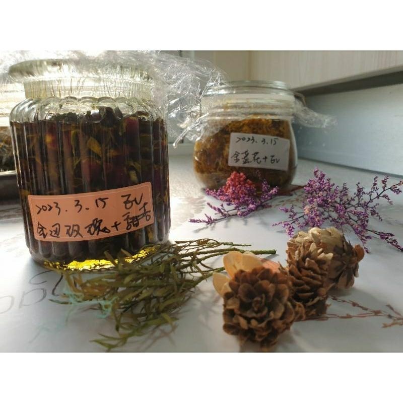 1:1花草浸泡油/玫瑰/薰衣草/金盞花/桂花/桃花/玫瑰果/乾聖約翰草/紫草根/牡丹/永久花/洋甘菊/橙花/迷迭香/茉莉-細節圖6