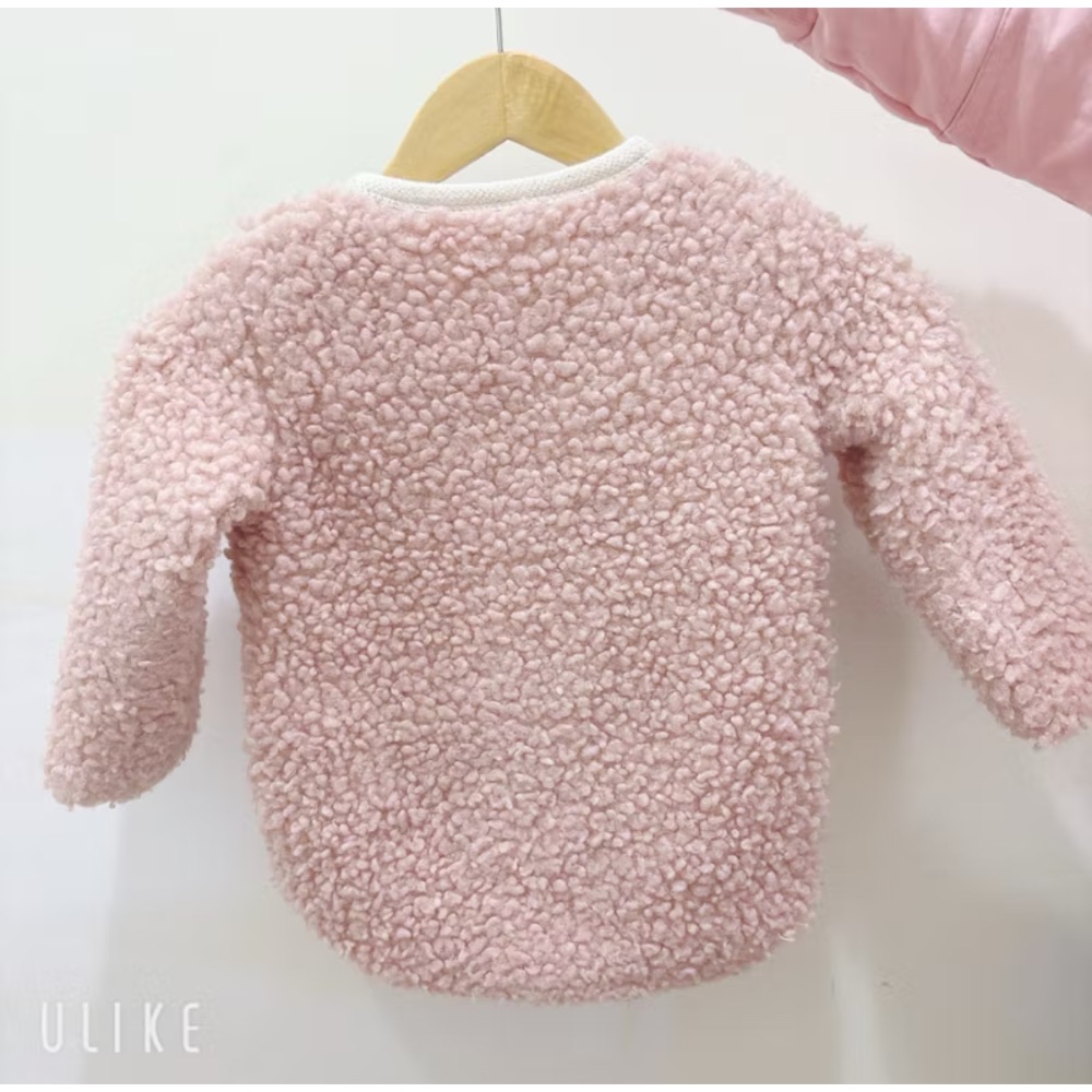 ｛近全新，已清洗｝兒童毛絨絨外套 小女孩外套 禦寒外套 小淑女外套 氣質外套 過年 喜宴 聚會 聚餐 下午茶-細節圖2