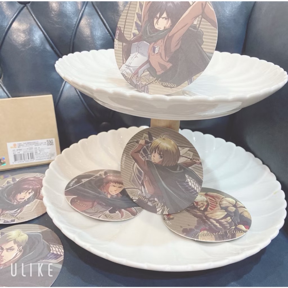 ｛不拆售，下一出一組｝進擊的巨人 紙杯墊組 木棉花Muse 調查兵團 里維兵長-細節圖3
