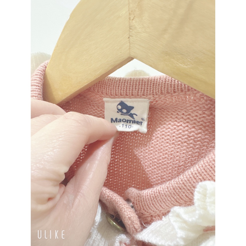 ｛二手｝兒童女孩針織氣質外套 氣質優雅 日常 上學 過年 喜宴 過節 發表會 表演-細節圖2