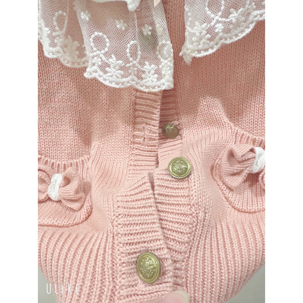 ｛二手｝兒童女孩針織氣質外套 氣質優雅 日常 上學 過年 喜宴 過節 發表會 表演-細節圖5