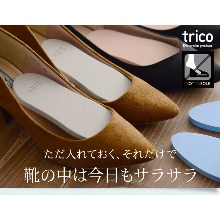 【Trico】日本進口 珪藻土 鞋子專用吸濕片 2入 shoes dry plate-細節圖2
