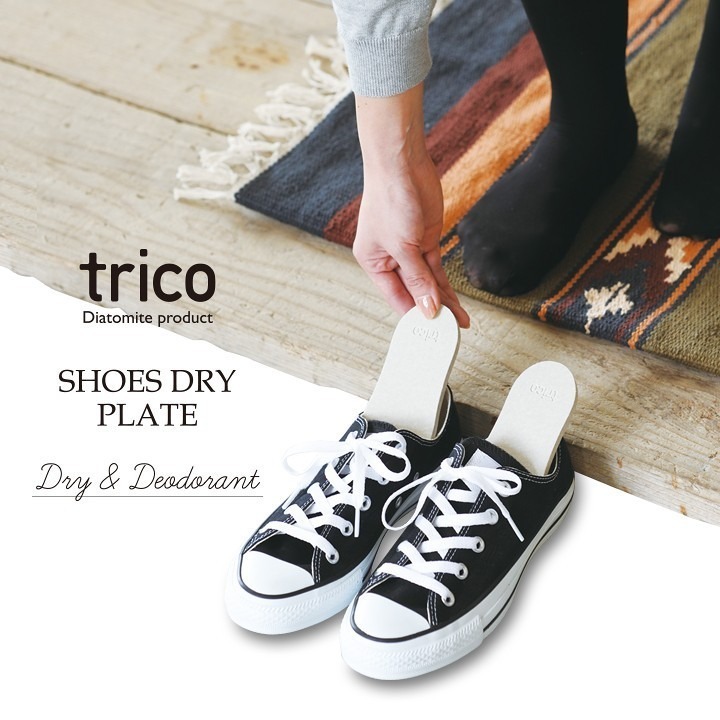 【Trico】日本進口 珪藻土 鞋子專用吸濕片 2入 shoes dry plate-細節圖3