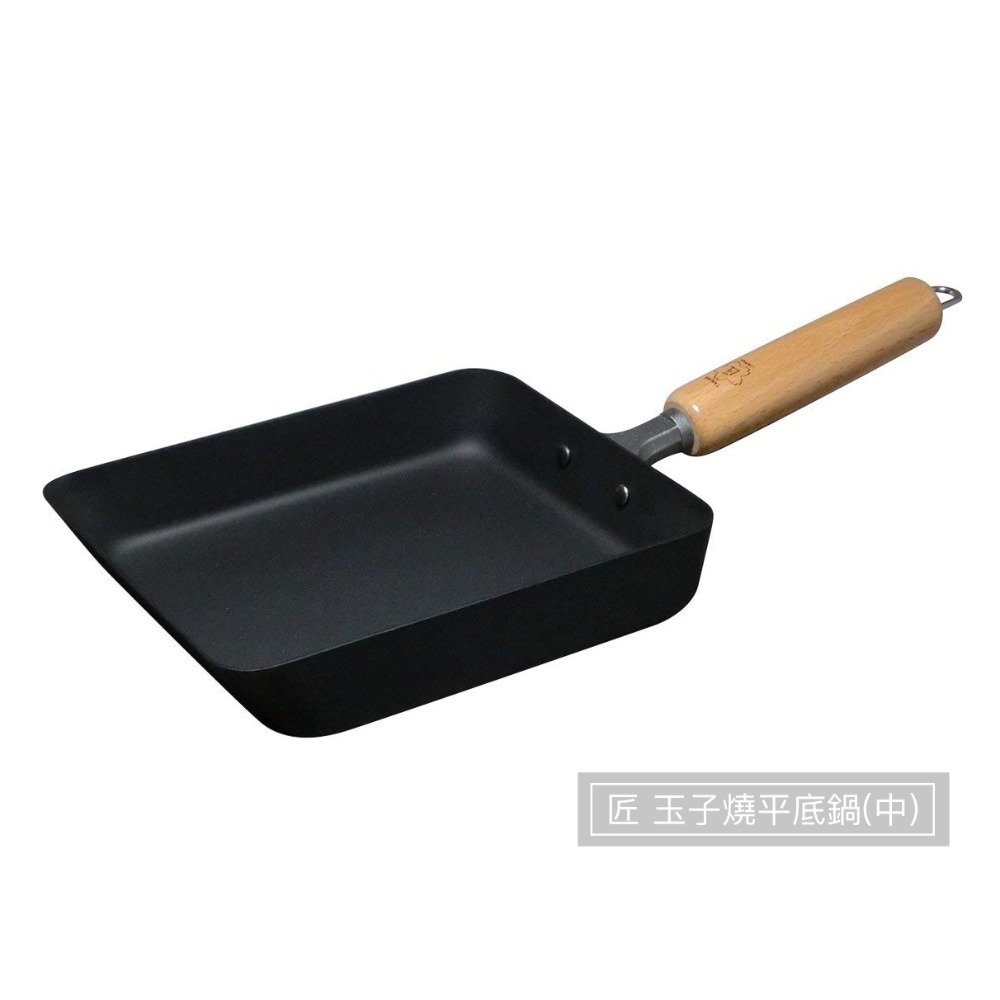 【匠/日本製】TAKUMI 木柄鐵製玉子燒平底鍋 IH可-規格圖5