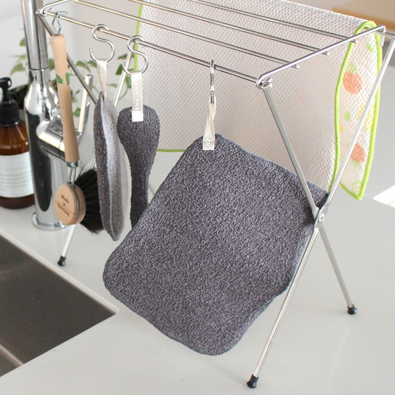 【MARNA/日本製】水垢清潔菜瓜布 免洗劑雙面去漬 單入-細節圖3