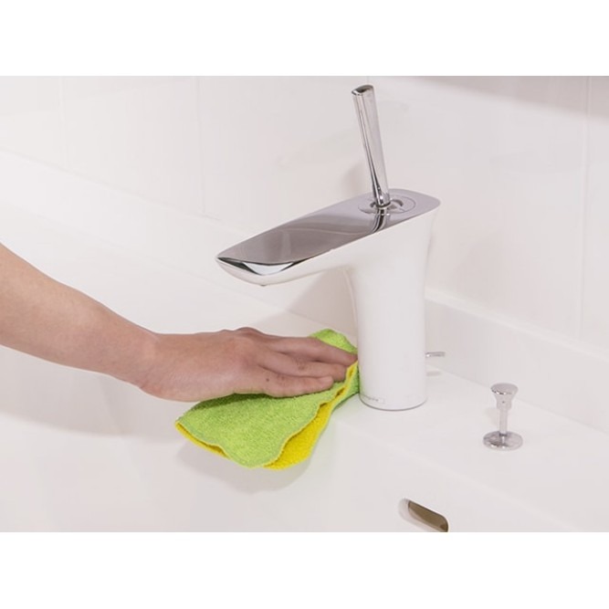 【MARNA/日本製】水垢清潔菜瓜布 免洗劑雙面去漬 單入-細節圖4