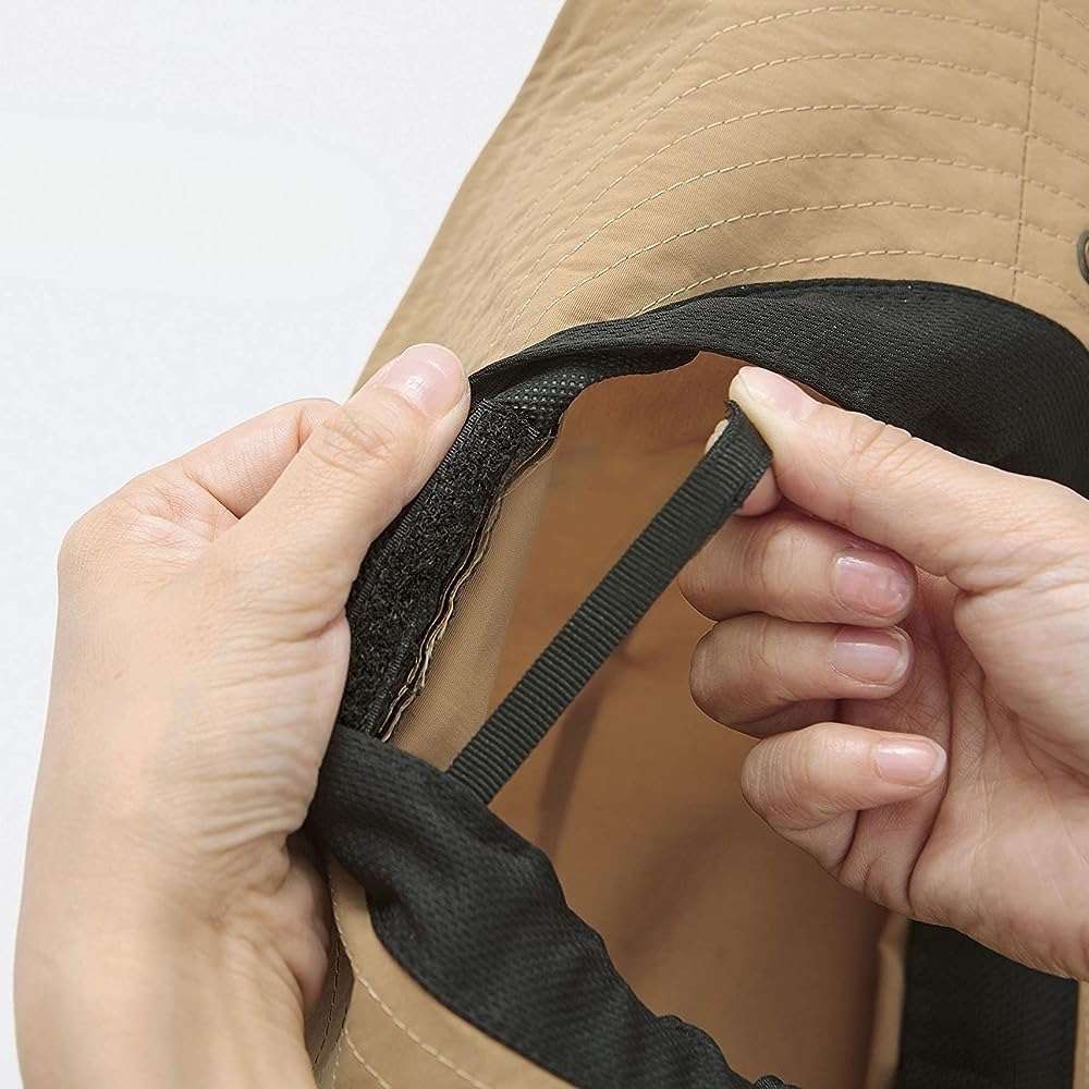 【日本 COGIT】可水洗遮陽帽/灰 可折疊 遮陽 頭圍可調 防曬-細節圖4