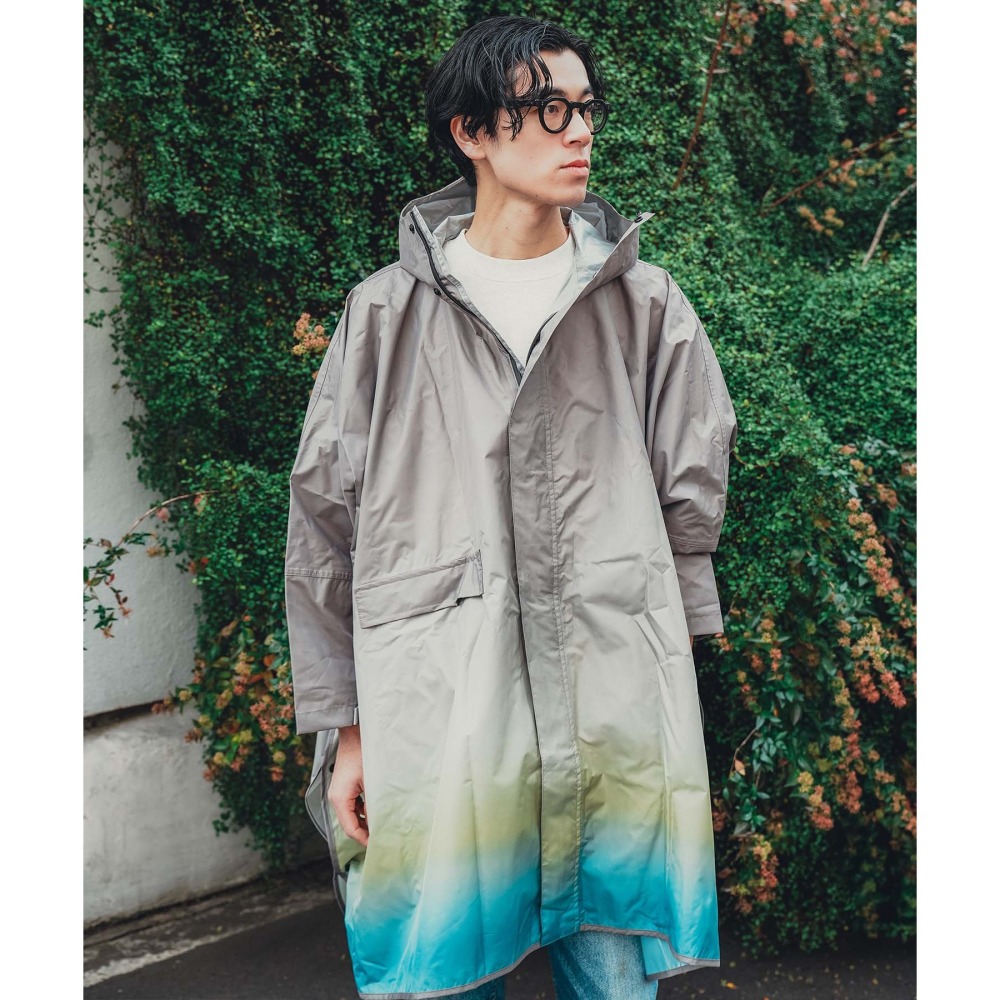 【日本 KiU】斗篷雨衣 輕量雨衣 附收納袋 登山 防水 防風 男女通用-細節圖3