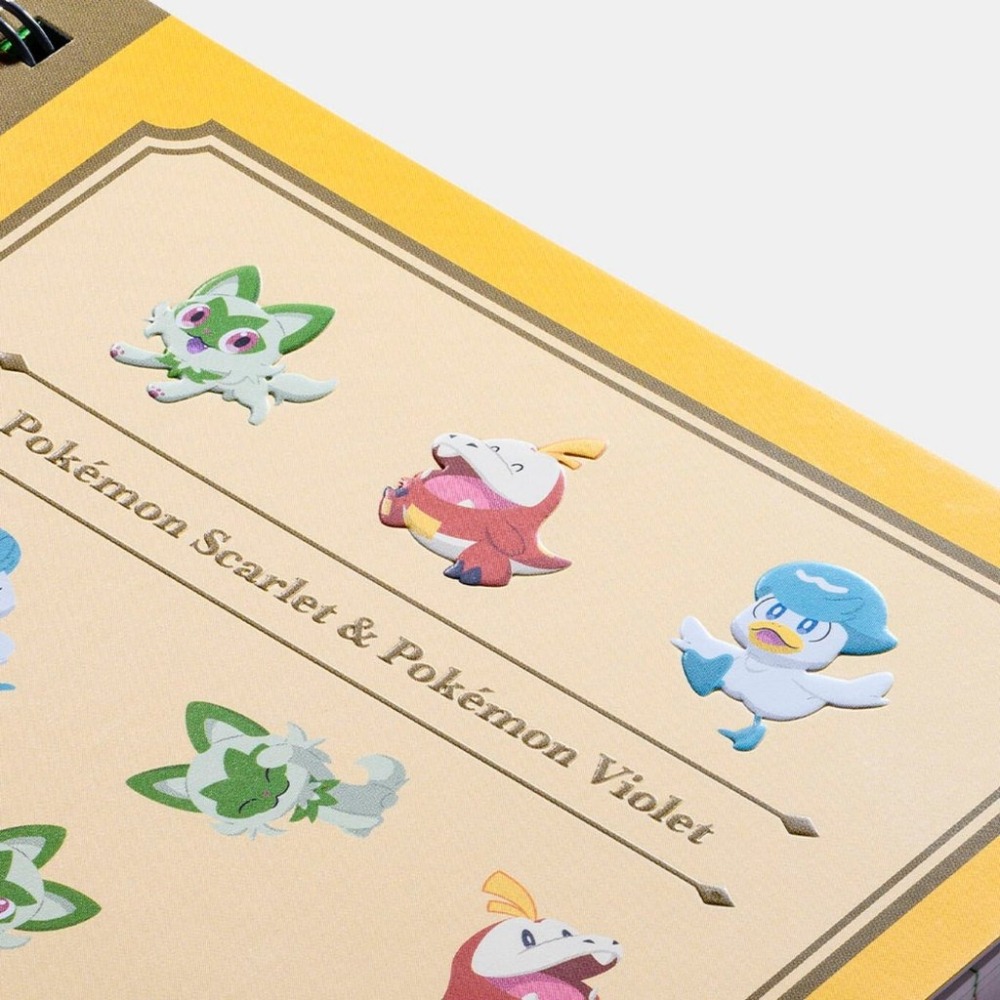 日本任天堂白金點數會員限定兌換禮品 寶可夢 朱紫 B6 32開 筆記本 潤水鴨 呆火鱷 新葉喵-細節圖2