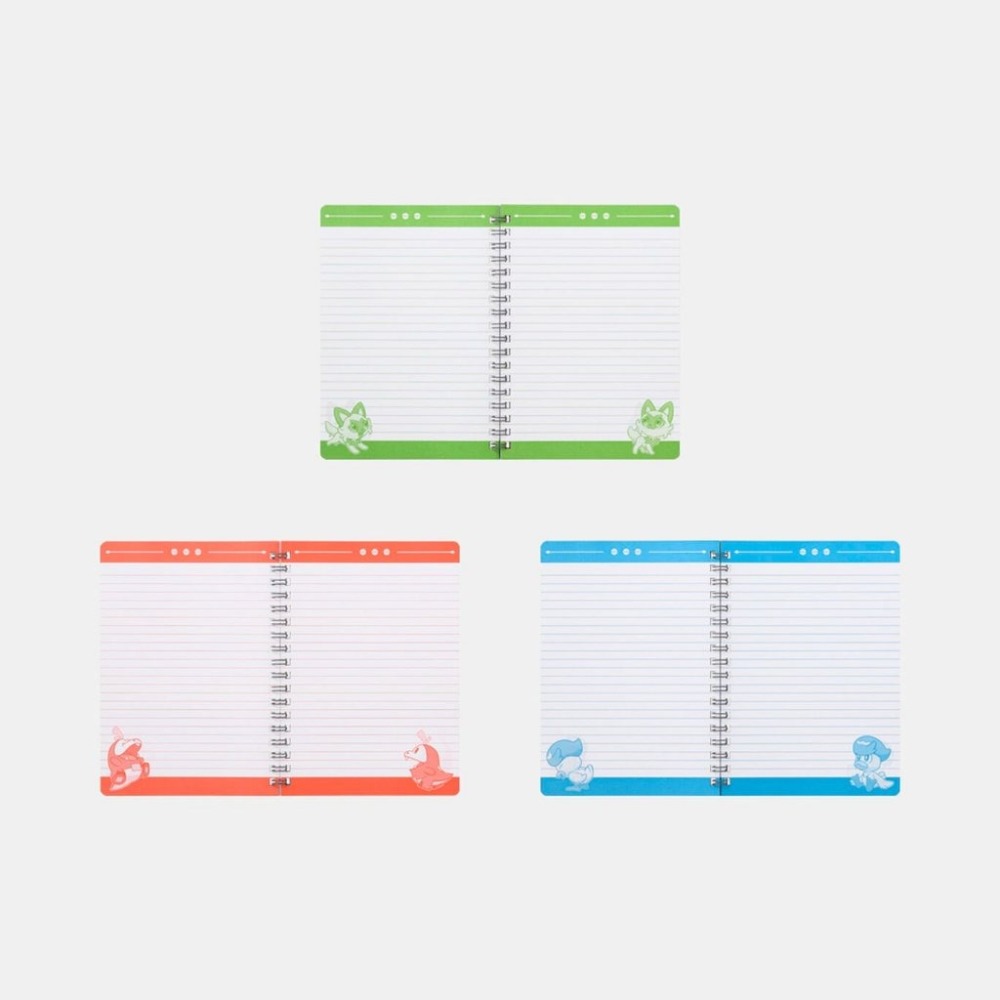 日本任天堂白金點數會員限定兌換禮品 寶可夢 朱紫 B6 32開 筆記本 潤水鴨 呆火鱷 新葉喵-細節圖3