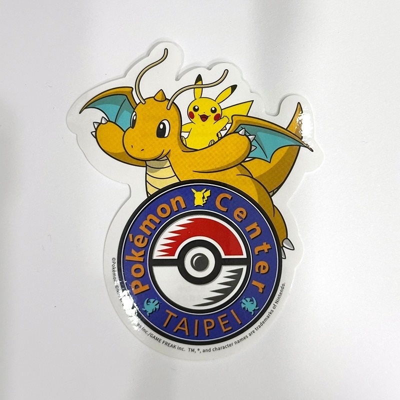 台北寶可夢中心 POKEMON GO UNITE 貼紙 喵喵 博士皮卡丘 伊布 快龍 耿鬼 噴火龍 沙奈朵 神奇寶貝-規格圖1