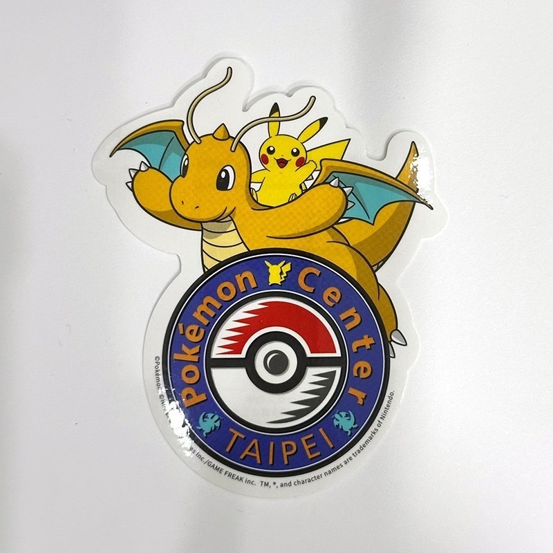 台北寶可夢中心 POKEMON GO UNITE 貼紙 喵喵 博士皮卡丘 伊布 快龍 耿鬼 噴火龍 沙奈朵 神奇寶貝-規格圖1