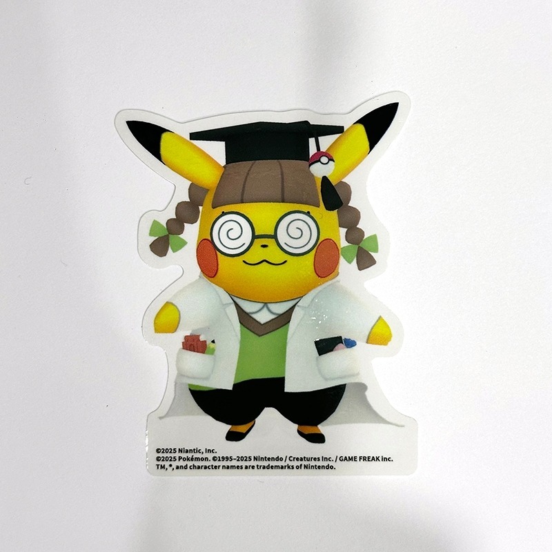 台北寶可夢中心 POKEMON GO UNITE 貼紙 喵喵 博士皮卡丘 伊布 快龍 耿鬼 噴火龍 沙奈朵 神奇寶貝-規格圖1
