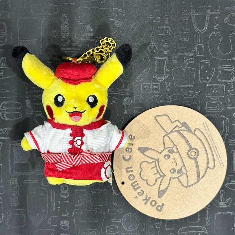 日本寶可夢咖啡 pokemon cafe pikachu sweets 限定皮卡丘娃娃 甜點師傅 糕點師傅 馬卡龍零錢包-規格圖7