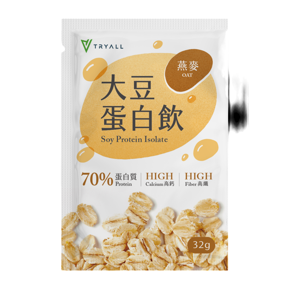 新品上市 TRYALL 高纖高鈣大豆蛋白 32g 隨手包-規格圖4