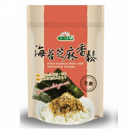 統一生機海苔芝麻香鬆(全素) 200g/包