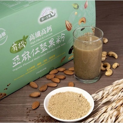 統一生機 有機高纖高鈣亞麻仁堅果粉 25g*30包/盒 無加糖配方/高纖高鈣-細節圖3